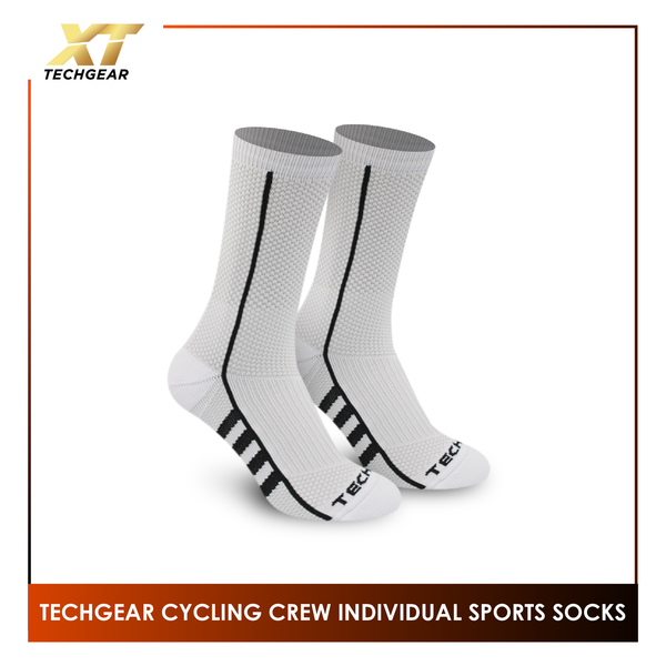 Burlington Men's Techgear Rapid Cycling Thick Sports Crew Socks 1 pair TGMB1403