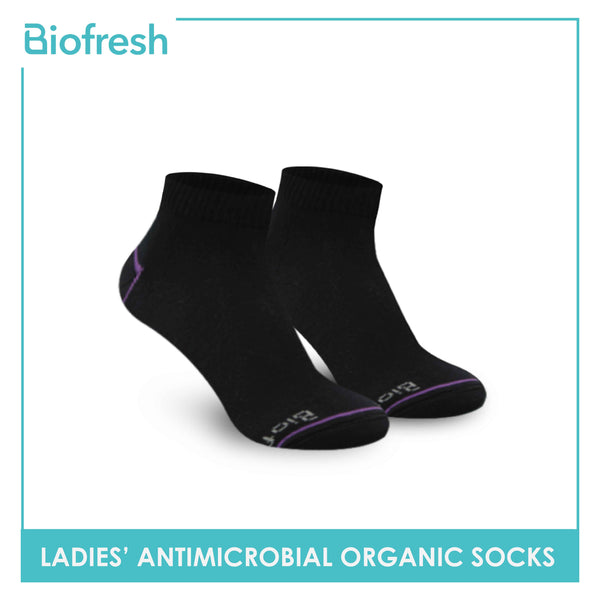 Biofresh Ladies’ Antimicrobial Organic Scent Cotton Ankle Lite Casual Socks 3 pairs in a pack RLCG1102 (6612467843177)