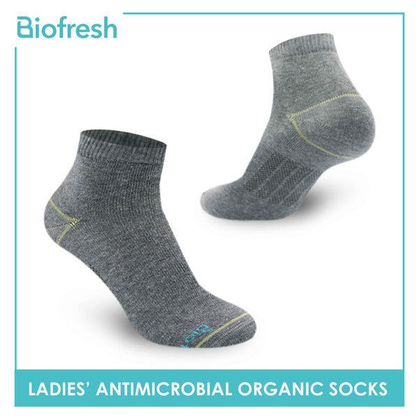 Biofresh Ladies’ Antimicrobial Organic Scent Cotton Ankle Lite Casual Socks 3 pairs in a pack RLCG1102 (6612467843177)