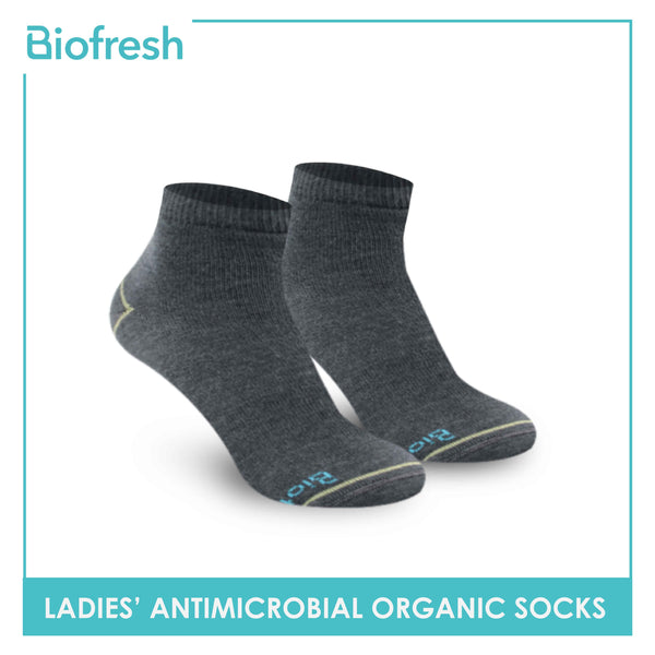 Biofresh Ladies’ Antimicrobial Organic Scent Cotton Ankle Lite Casual Socks 3 pairs in a pack RLCG1102 (6612467843177)