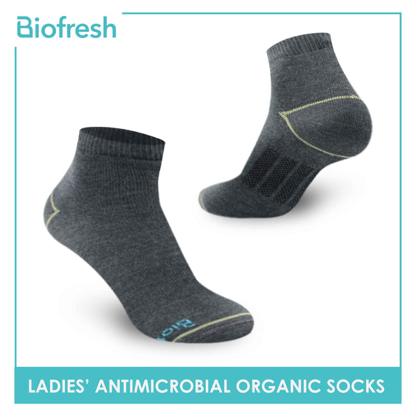 Biofresh Ladies’ Antimicrobial Organic Scent Cotton Ankle Lite Casual Socks 3 pairs in a pack RLCG1102 (6612467843177)