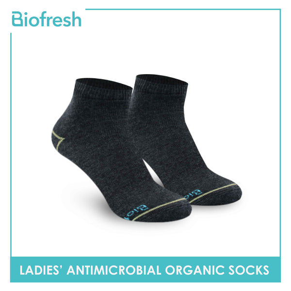 Biofresh Ladies’ Antimicrobial Organic Scent Cotton Ankle Lite Casual Socks 3 pairs in a pack RLCG1102 (6612467843177)