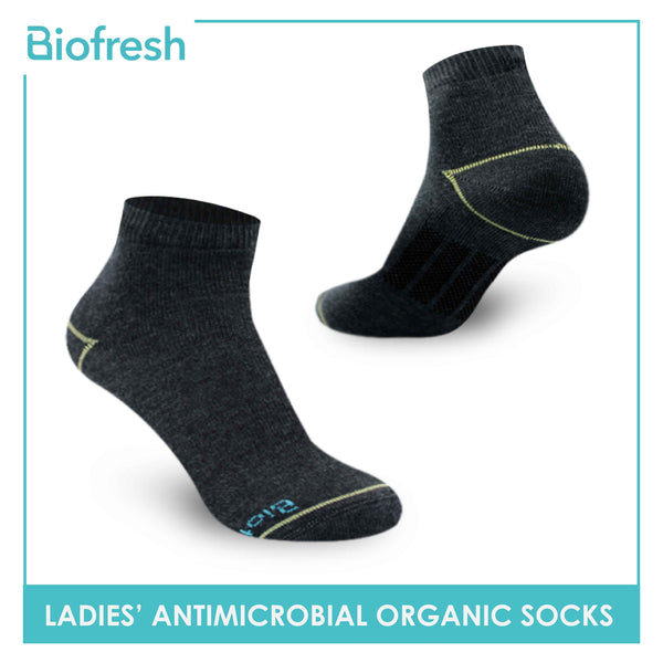 Biofresh Ladies’ Antimicrobial Organic Scent Cotton Ankle Lite Casual Socks 3 pairs in a pack RLCG1102 (6612467843177)