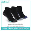 Biofresh Ladies’ Antimicrobial Lite Thin Casual Ankle Socks 3 pairs in a pack RLCKG35