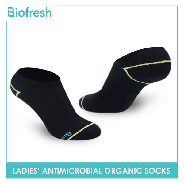 Biofresh Ladies’ Antimicrobial Organic Scent Cotton Lowcut Thick Sports Socks 3 pairs in a pack RLSG1106 (6655682052201)