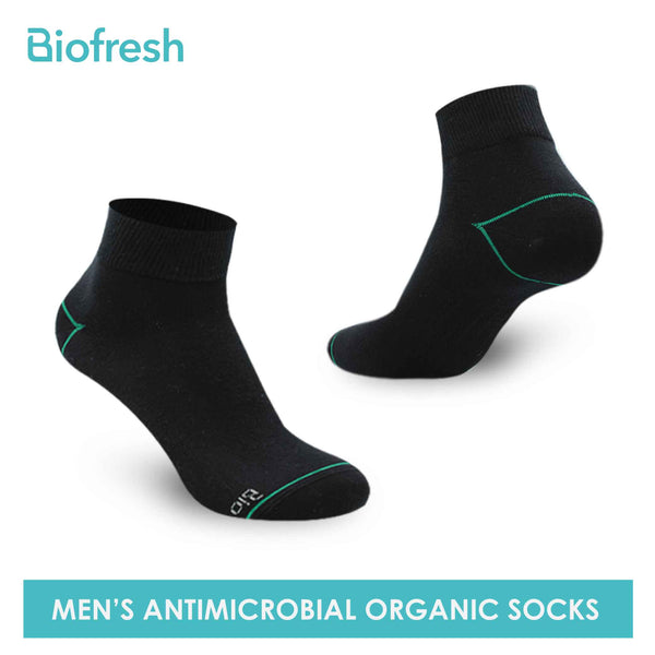 Biofresh Men's Antimicrobial Organic Scent Cotton Ankle Lite Casual Socks 3 pairs in a pack RMCG1101 (6655696371817)