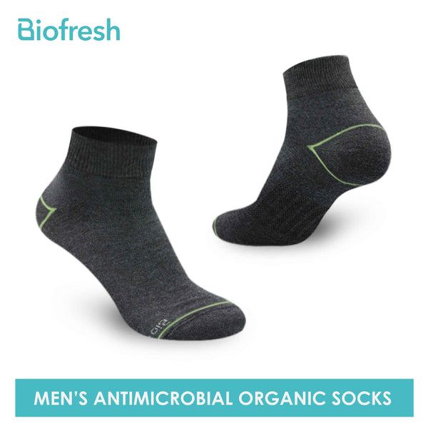 Biofresh Men's Antimicrobial Organic Scent Cotton Ankle Lite Casual Socks 3 pairs in a pack RMCG1101 (6655696371817)