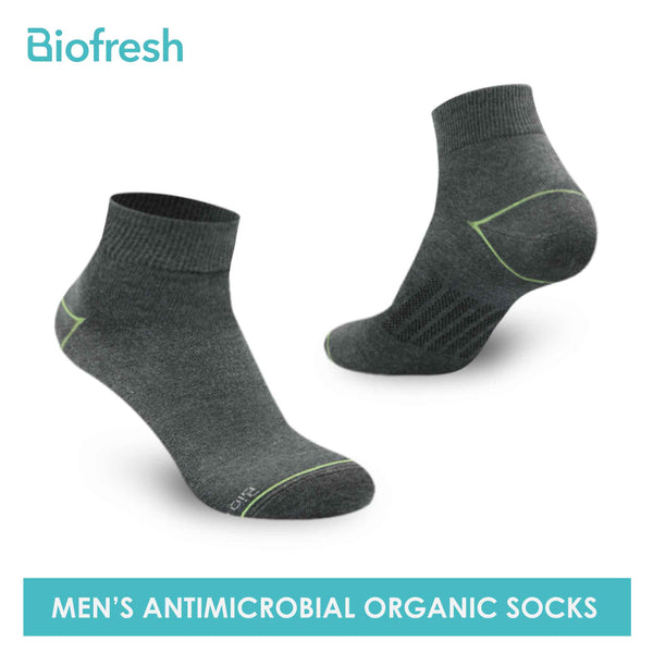 Biofresh Men's Antimicrobial Organic Scent Cotton Ankle Lite Casual Socks 3 pairs in a pack RMCG1101 (6655696371817)