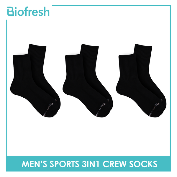 Biofresh Men's OVERRUNS Antimicrobial Thick Sports Socks 3 pairs in a pack BMRGCO1 (6671313502313)