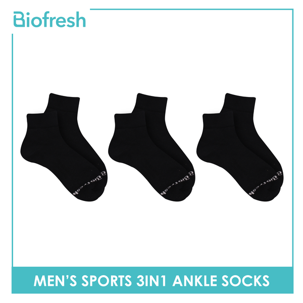 Biofresh Men's OVERRUNS Antimicrobial Thick Sports Socks 3 pairs in a pack BMRGCO1 (6671313502313)