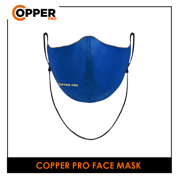 Burlington Unisex Copper Pro Antimicrobial Face Mask ind1 CPBMMASK1/CPBLMASK1