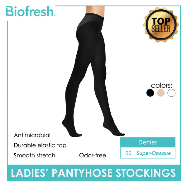 Biofresh Ladies’ Antimicrobial Light Support Smooth Stretch Pantyhose Stockings 20 Denier 1 pair RSPN20