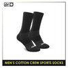 Dri Plus Men's Moisture Wicking Cotton Crew Extreme Performance Socks 1 pair DMM0401