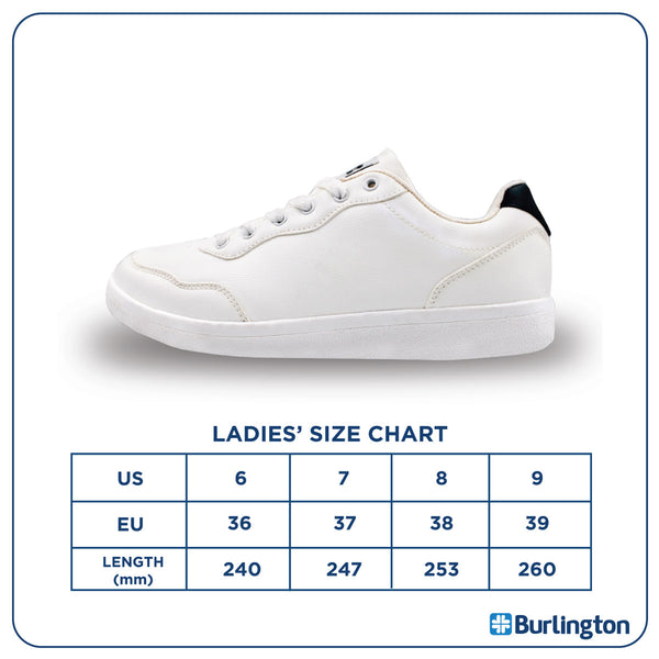 Burlington Ladies' Metro Low Cut Classic Sneaker Shoes HLH2401