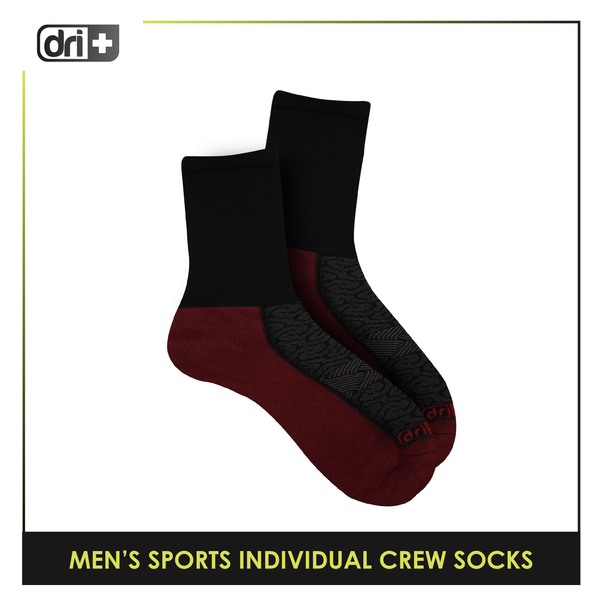 Dri-plus Men's OVERRUNS Anti-slip Thick Sports socks 1 pair SMCO1 (6670889779305)