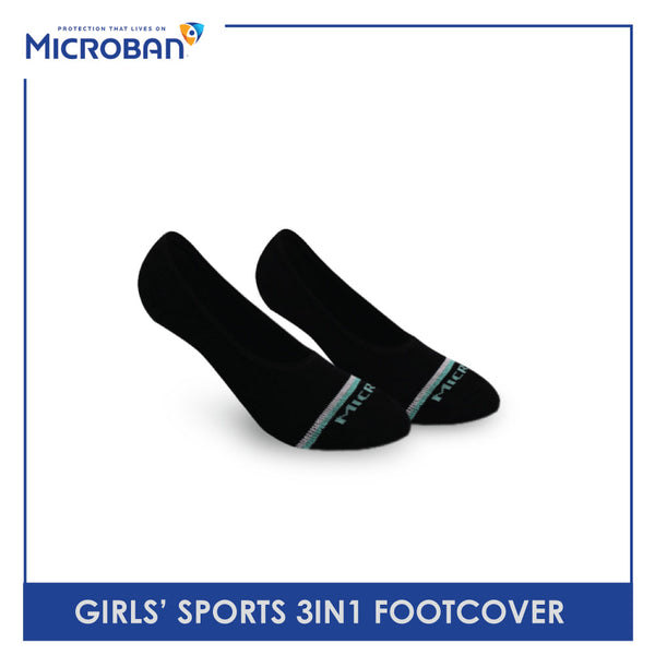 Microban Girls’ Cotton Thick Sports Foot Cover 3 pairs in a pack VGSFG1