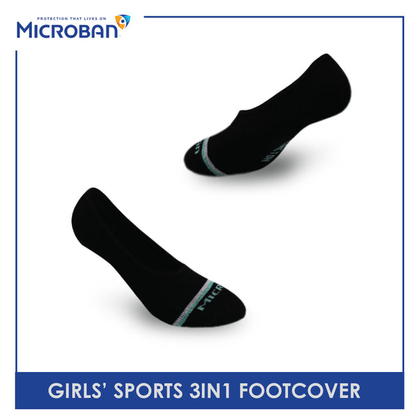 Microban Girls’ Cotton Thick Sports Foot Cover 3 pairs in a pack VGSFG1