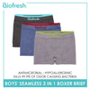 Biofresh Boys' Antimicrobial Seamless Boxer Brief 3 pieces in a pack UCBBG15