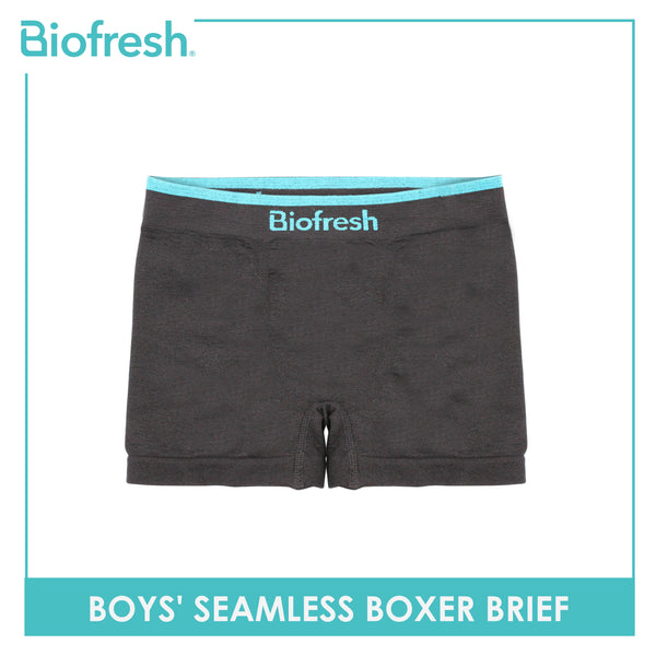 Biofresh Boys' OVERRUNS Antimicrobial Seamless Boxer Brief 1 piece UCBBSCO1
