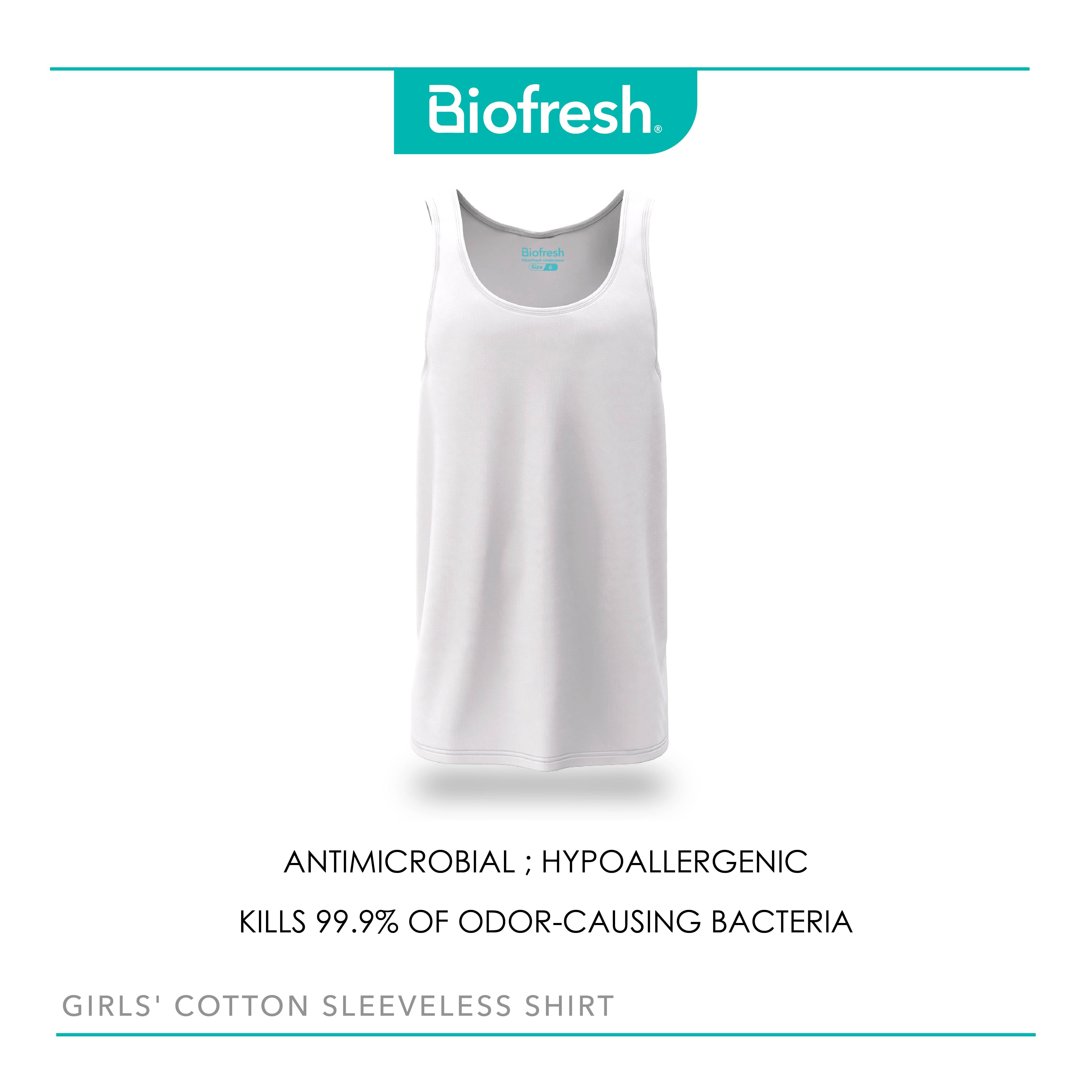 Biofresh Girls' Antimicrobial Cotton Sleeveless Shirt 1 piece UGCSS1