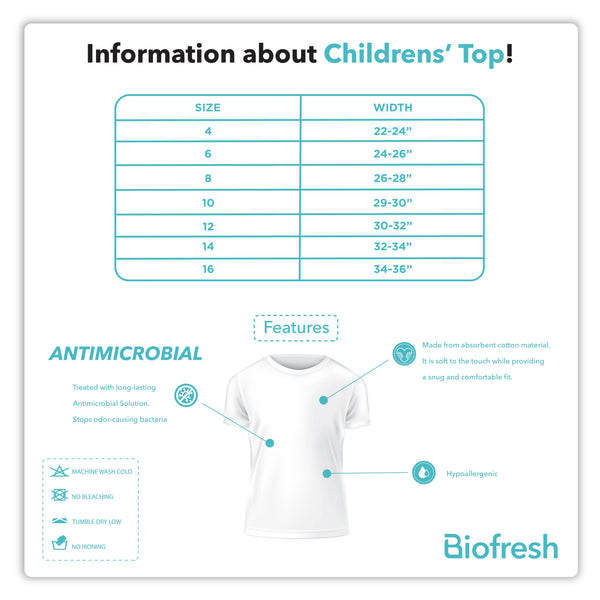 Biofresh Boys' Antimicrobial Cotton Sleeveless Shirt 1 piece UCSS5