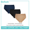 Biofresh Ladies' Antimicrobial Cotton Full Panty 3 pieces in a pack ULPRG1