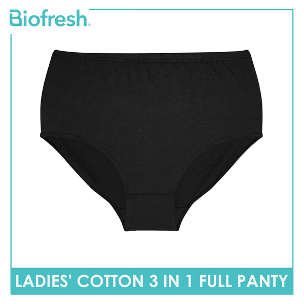 Biofresh Ladies' Antimicrobial Cotton Full Panty 3 pieces in a pack ULPRG1