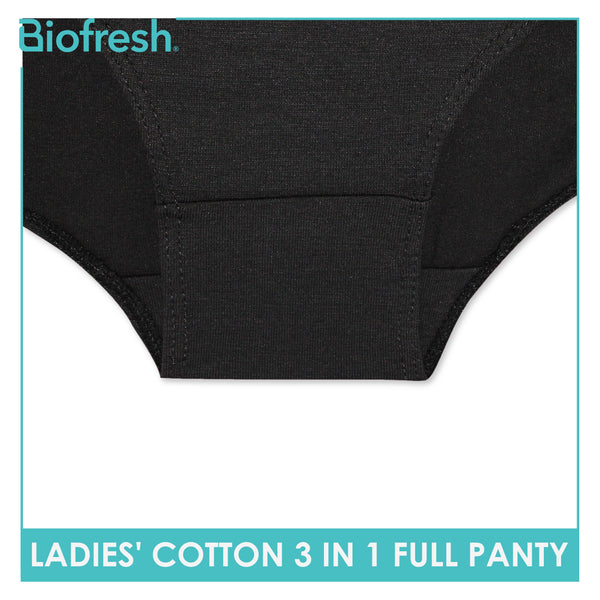 Biofresh Ladies' Antimicrobial Cotton Full Panty 3 pieces in a pack ULPRG1