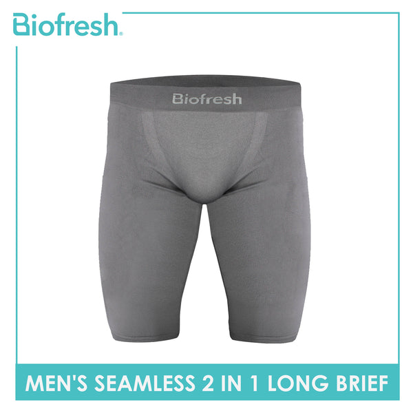 Biofresh Men's Antimicrobial Seamless Long Brief 2 pieces in a pack UMBB2401
