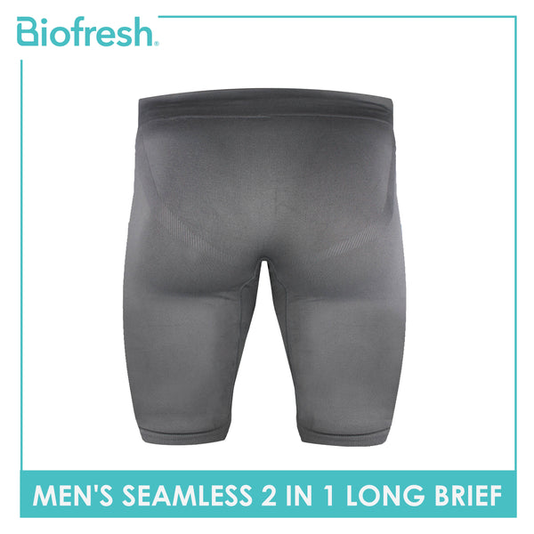 Biofresh Men's Antimicrobial Seamless Long Brief 2 pieces in a pack UMBB2401