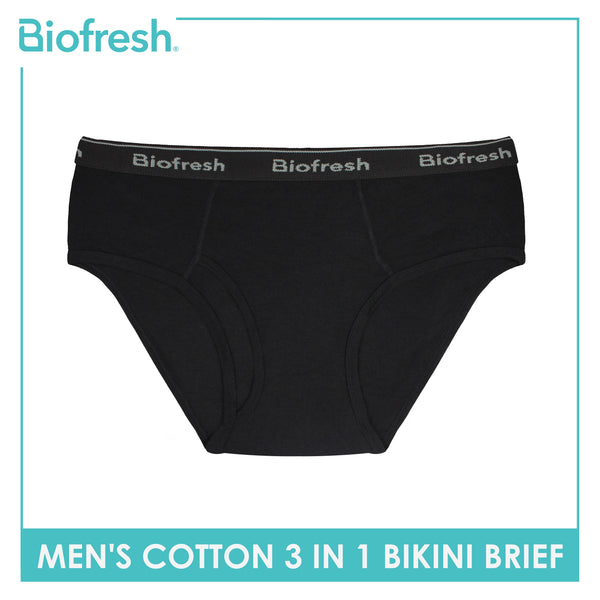 Biofresh Men's Antimicrobial Cotton Bikini Brief 3 pieces in a pack UMBCG9