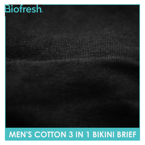 Biofresh Men's Antimicrobial Cotton Bikini Brief 3 pieces in a pack UMBCG9