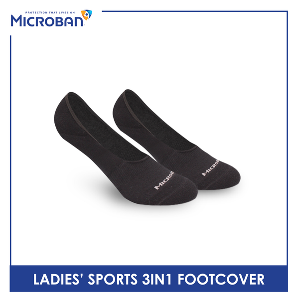 Microban Ladies' Cotton Thick Sports Foot Cover 3 pairs in a pack VLSFG5