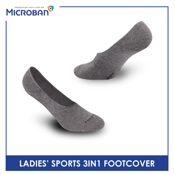 Microban Ladies' Cotton Thick Sports Foot Cover 3 pairs in a pack VLSFG5