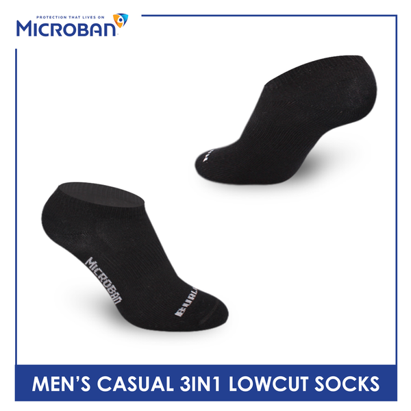 Microban Men’s Cotton Lite Thin Casual Low Cut Sock 3 pairs in a pack VMCKG10
