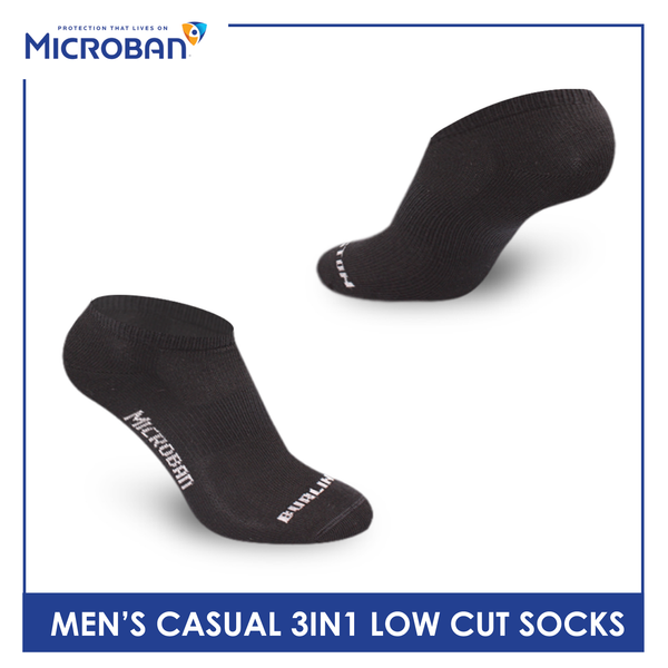 Microban Men’s Cotton Lite Thin Casual Low Cut Sock 3 pairs in a pack VMCKG10