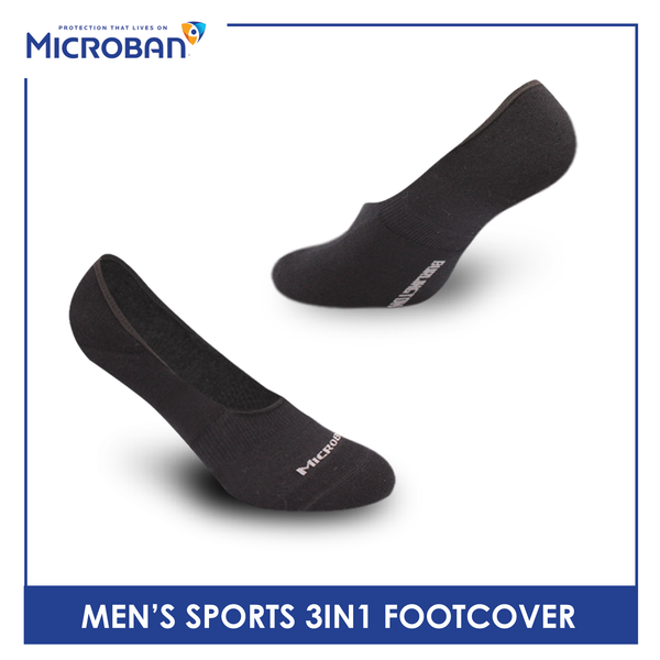 Microban Men’s Cotton Thick Sports Foot Cover 3 pairs in a pack VMSFG5