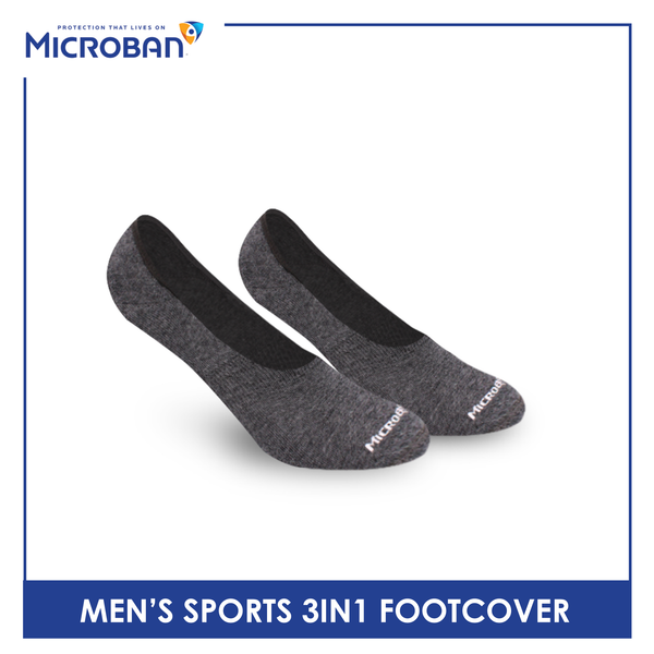 Microban Men’s Cotton Thick Sports Foot Cover 3 pairs in a pack VMSFG5