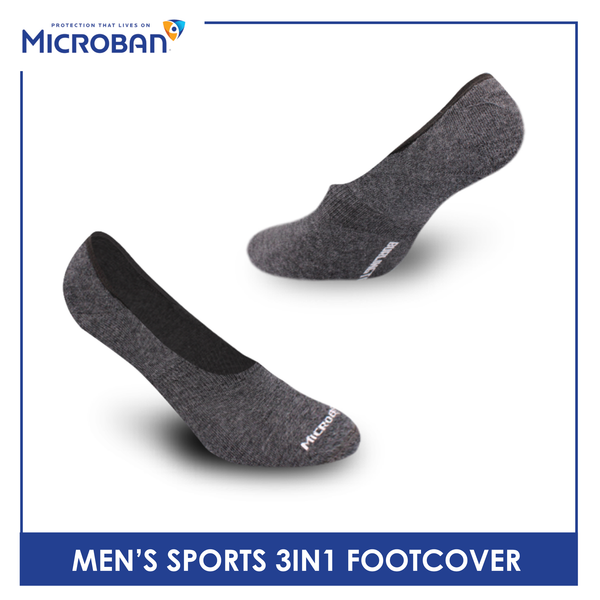 Microban Men’s Cotton Thick Sports Foot Cover 3 pairs in a pack VMSFG5