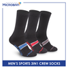 Microban Men’s Cotton Thick Sports Crew Socks 3 pairs in a pack VMSKG17