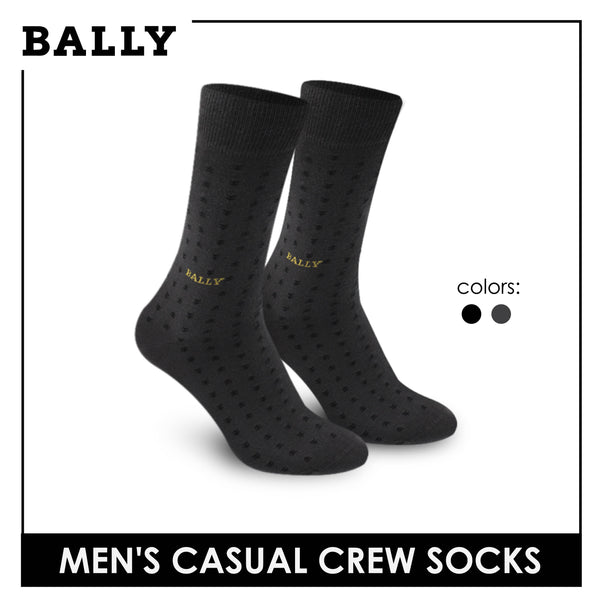 Bally Men's Premium Cotton Light Performance Dress Crew Socks 1 pair YMC1101