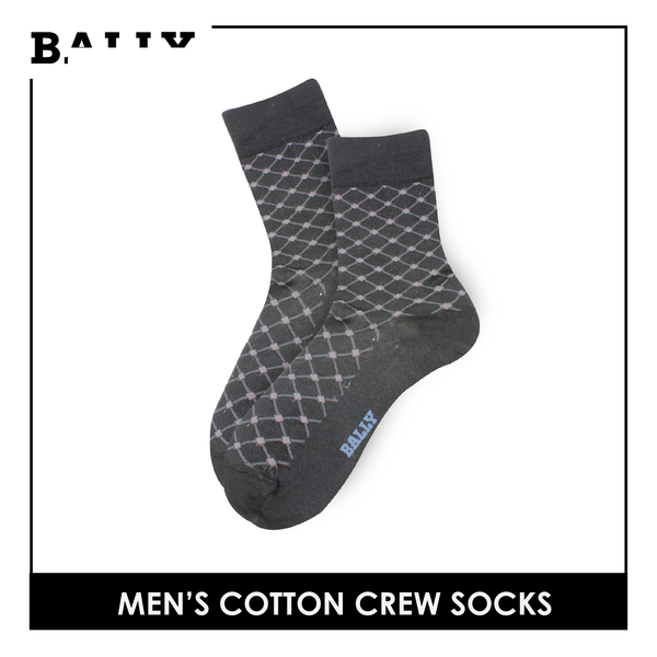 Bally Men's OVERRUNS Cotton Lite Thin Casual Socks 3 pairs in 1 pack YMCCO1
