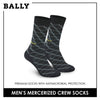 Bally Men's Premium Mercerized Light Performance Dress Crew Socks 1 pair YMM1102