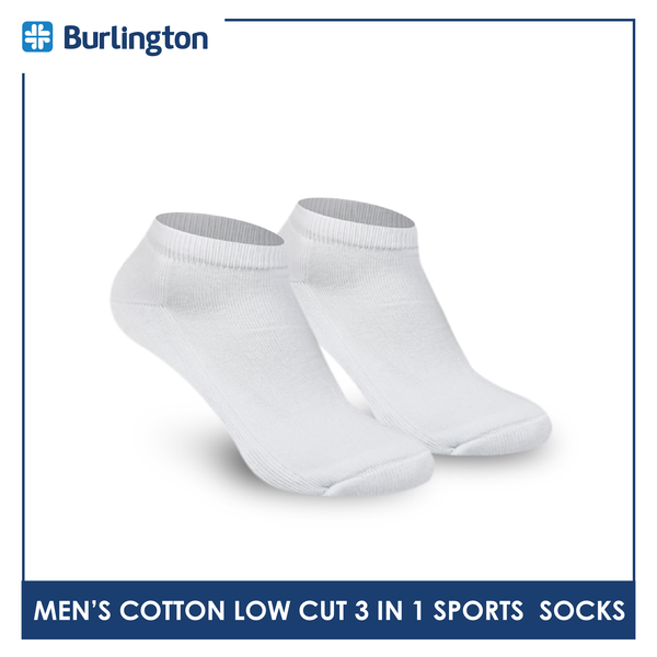 Burlington BML-219 Men's Thick Low Cut Sports Socks 3 pairs in a pack (4357825036393)