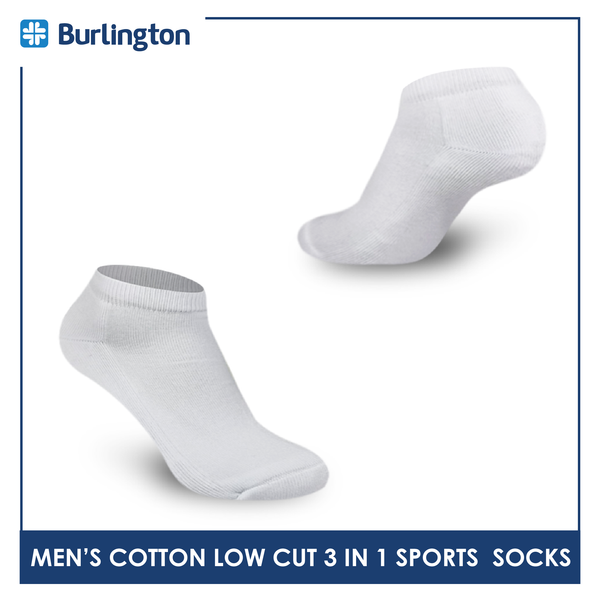 Burlington BML-219 Men's Thick Low Cut Sports Socks 3 pairs in a pack (4357825036393)