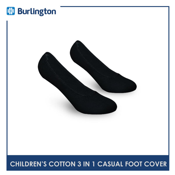 Burlington CSNG90G Children's Cotton No Show Casual Socks 3 pairs in a pack (4796260024425)