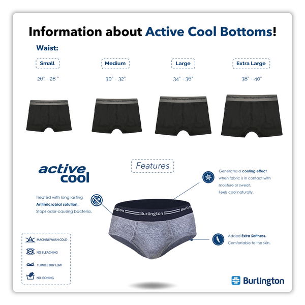 Burlington Men's Cotton 5 pieces in a pack Boxer Brief OGTMBBG1 (Limited Time Offer)