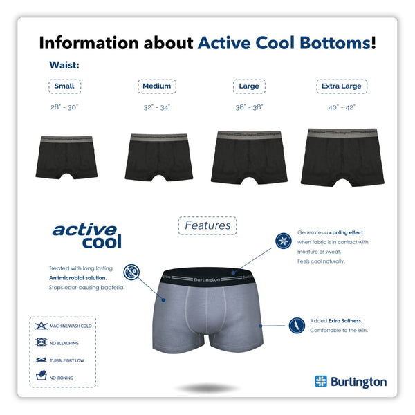 Burlington Men's Cotton Boxer Brief 3 pieces in a pack GTMBBG16