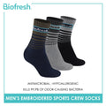 Biofresh Men's Antimicrobial Cotton Extreme Performance Ankle Socks 3 pairs in a pack RMSEG4402