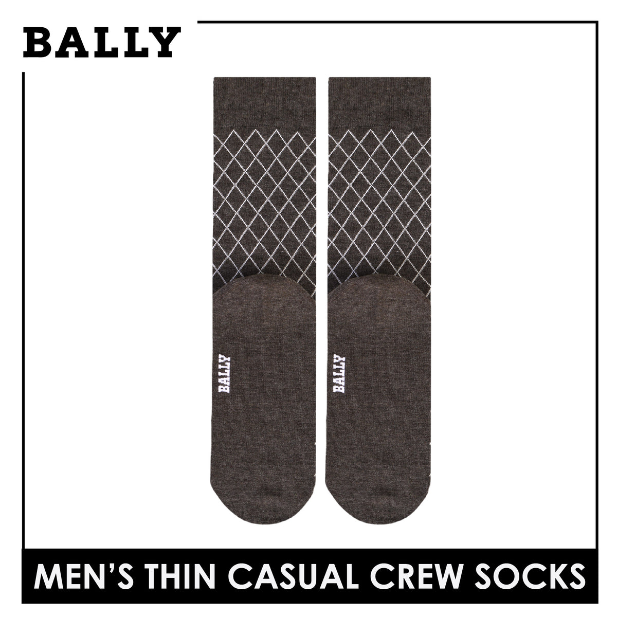 Bally Men's Cotton Crew Thin Casual Premium Socks 1 pair YMC611